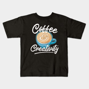 Coffee and creativity Kids T-Shirt